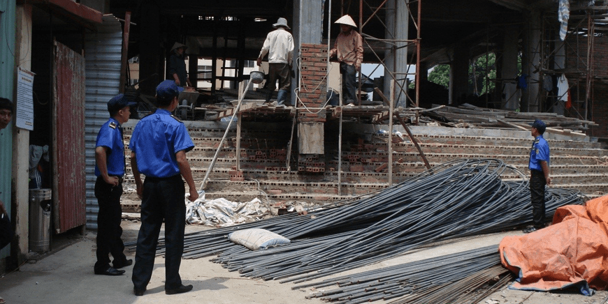 Bảo vệ công trường